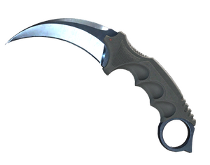 ★ StatTrak™ Karambit | Blue Steel (Minimal Wear)