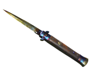 ★ Stiletto Knife | Case Hardened (Battle-Scarred)