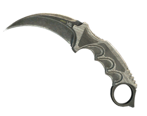 ★ StatTrak™ Karambit | Black Laminate (Battle-Scarred)