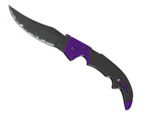 ★ StatTrak™ Falchion Knife | Ultraviolet (Well-Worn)