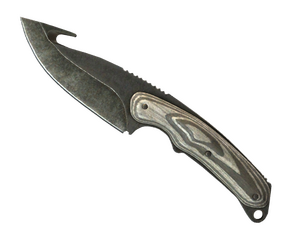 ★ StatTrak™ Gut Knife | Black Laminate (Battle-Scarred)