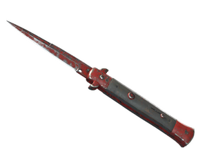 ★ StatTrak™ Stiletto Knife | Crimson Web (Battle-Scarred)