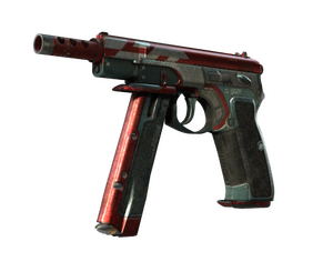 CZ75-Auto | Red Astor (Battle-Scarred)