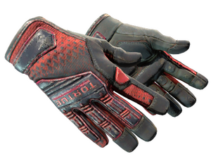 ★ Specialist Gloves | Crimson Kimono (Battle-Scarred)