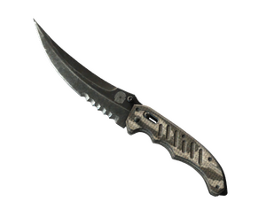 ★ StatTrak™ Flip Knife | Black Laminate (Well-Worn)