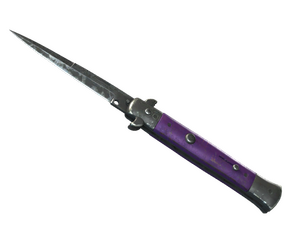 ★ Stiletto Knife | Ultraviolet (Battle-Scarred)