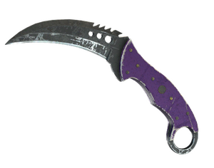 ★ StatTrak™ Talon Knife | Ultraviolet (Battle-Scarred)