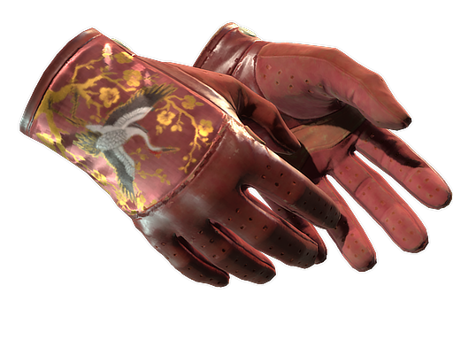 ★ Driver Gloves | Brocade Crane (Well-Worn)