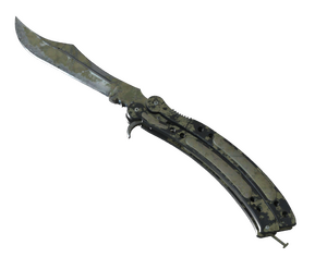 ★ StatTrak™ Butterfly Knife | Safari Mesh (Battle-Scarred)
