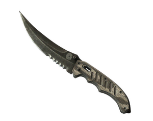 ★ StatTrak™ Flip Knife | Black Laminate (Battle-Scarred)
