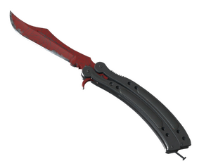 ★ StatTrak™ Butterfly Knife | Crimson Web (Well-Worn)