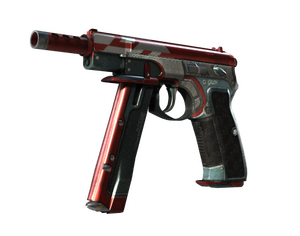 CZ75-Auto | Red Astor (Minimal Wear)