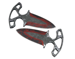 ★ Shadow Daggers | Crimson Web (Battle-Scarred)
