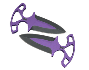 ★ StatTrak™ Shadow Daggers | Ultraviolet (Well-Worn)