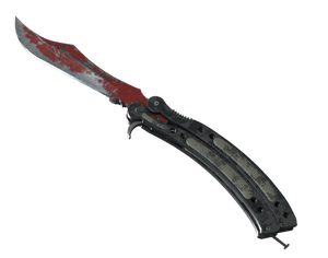 ★ Butterfly Knife | Crimson Web (Battle-Scarred)