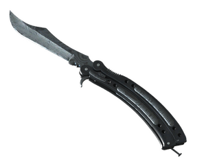 ★ StatTrak™ Butterfly Knife | Damascus Steel (Well-Worn)