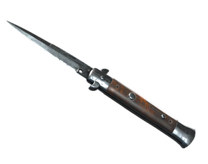 ★ Stiletto Knife | Damascus Steel (Well-Worn)