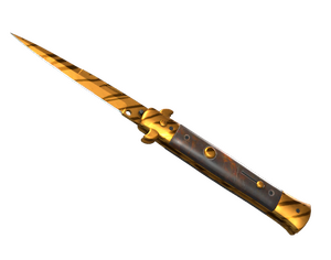 ★ Stiletto Knife | Tiger Tooth (Minimal Wear)